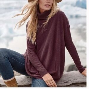 Garnet Hill XS Oversized Wool/Cashmere Sweater